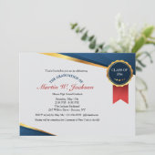 Invitation à la graduation du certificat de ruban (Debout devant)