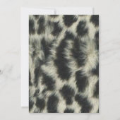Invitation à la graduation du léopard des neiges n (Dos)
