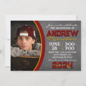 Invitation à la graduation du marron et du tableau (Devant)