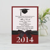 Invitation à la graduation du ruban noir (Debout devant)