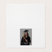 Invitation à la graduation élégante — "le fait! (Extérieur déplié)