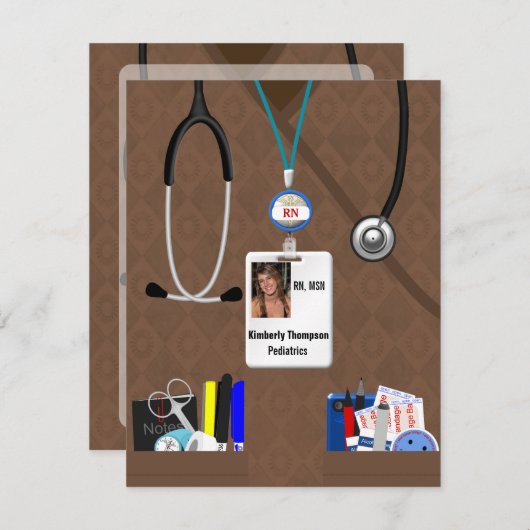 Invitation à la graduation en soins infirmiers dan (Devant / Derrière)