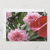 Invitation à la graduation florale (Dos)