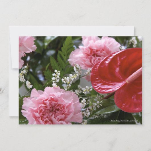 Invitation à la graduation florale (Dos)