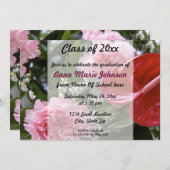 Invitation à la graduation florale (Devant / Derrière)