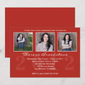 Invitation à la graduation rouge 2012 (Devant / Derrière)