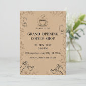 Invitation à la grande ouverture du café (Debout devant)