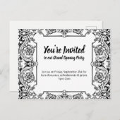 Invitation à la grande soirée d'ouverture (Devant / Derrière)