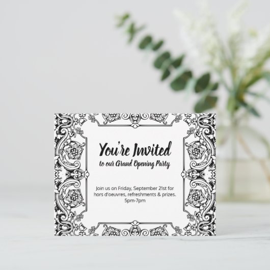 Invitation à la grande soirée d'ouverture (Debout devant)