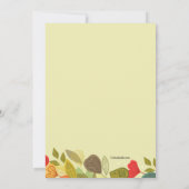 Invitation à la guirlande d'automne (Dos)