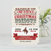 Invitation à la Hoedown de Noël (Debout devant)