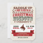 Invitation à la Hoedown de Noël (Devant)