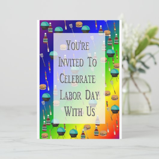 Invitation à la journée du travail (Debout devant)