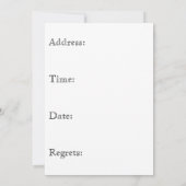 Invitation à la journée du travail (Dos)