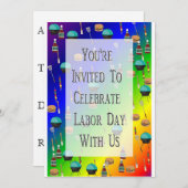 Invitation à la journée du travail (Devant / Derrière)