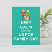 Invitation à la journée familiale avec les parents (Debout devant)