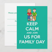 Invitation à la journée familiale avec les parents (Devant / Derrière)