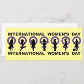 Invitation à la Journée internationale de la femme (Devant / Derrière)