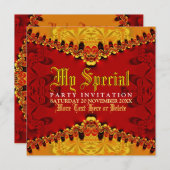 Invitation à la Jungle Art Party d'Orient (Devant / Derrière)