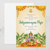 Invitation à la katha de Satya Narayan Satyanaraya (Devant / Derrière)