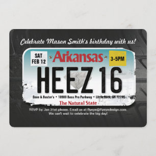 Invitation à la licence de l'Arkansas pour le 16e 