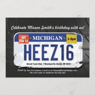 Invitation à la licence du Michigan pour le 16e an