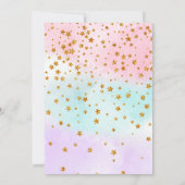 Invitation à la licorne de sirène (Dos)