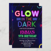 Invitation à la lueur de Neon (Devant / Derrière)