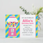 Invitation à la machine à gumball (Debout devant)