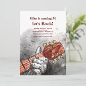 Invitation à la main du guitariste (Debout devant)