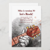 Invitation à la main du guitariste (Devant / Derrière)