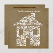 Invitation à la maison de partie de photo de (Devant / Derrière)