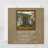 Invitation à la maison de partie de photo de (Dos)