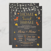 Invitation à la maison doux de feuille de craie (Devant / Derrière)