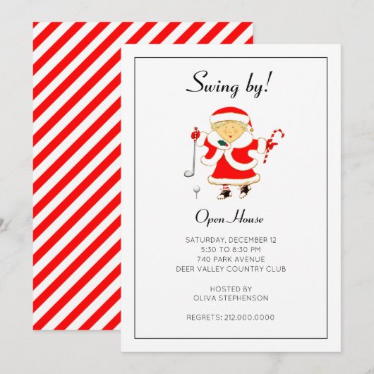 Invitation à la Maison Ouverte de Fêtes (Devant / Derrière)
