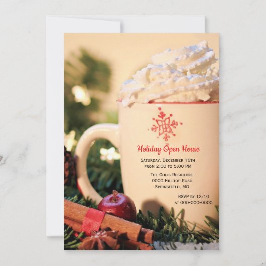 Invitation à la Maison Ouverte de Noël (Devant)