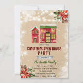 Invitation à la maison ouverte de Noël (Devant)