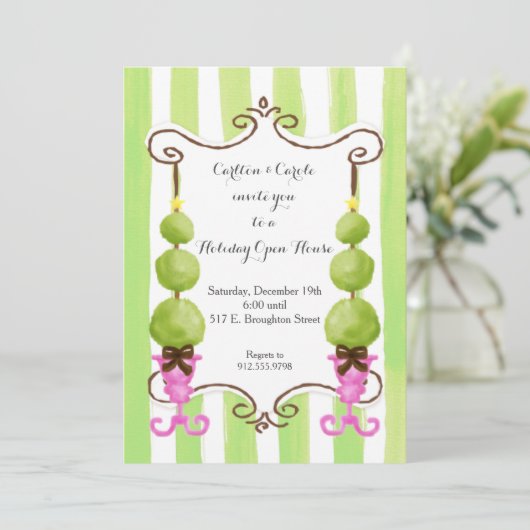 Invitation à la maison ouverte de Noël (Debout devant)