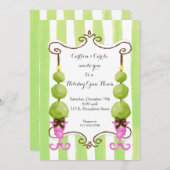 Invitation à la maison ouverte de Noël (Devant / Derrière)