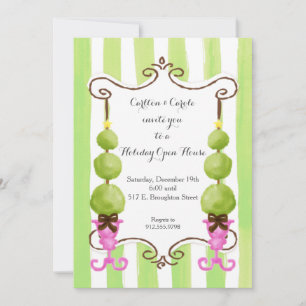 Invitation à la maison ouverte de Noël