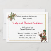 Invitation à la maison ouverte de Noël au Père Noë (Dos)