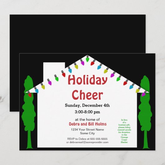 Invitation à la Maison ouverte de vacances (Devant / Derrière)