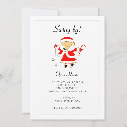 Invitation à la Maison Ouverte des Fêtes (Devant)