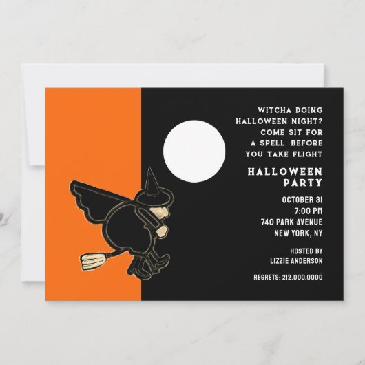 Invitation à la Maison Ouverte Halloween (Devant)