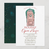 Invitation à la maison ouverte pour les fêtes (Devant / Derrière)