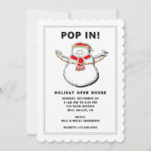Invitation à la maison ouverte pour les fêtes (Devant)