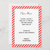 Invitation à la maison ouverte pour les fêtes (Dos)
