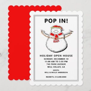 Invitation à la maison ouverte pour les fêtes