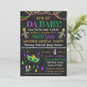 Invitation à la Mardi Gras Gender Reveal Party (Debout devant)