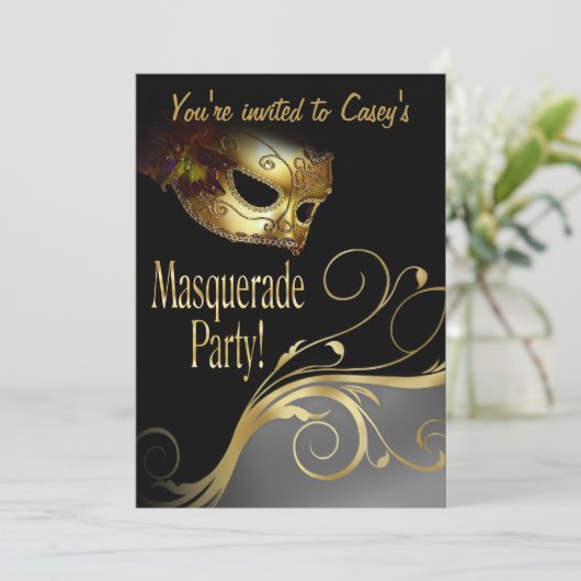 Invitation à la mascarade (Debout devant)